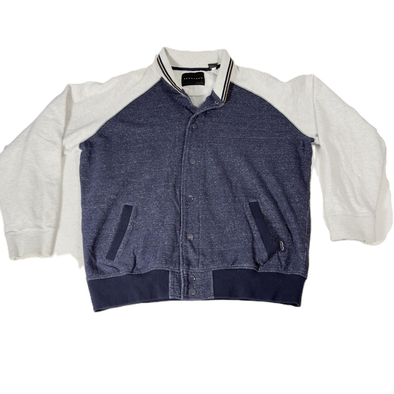 Sean John Sean John Fleece Shacket Snaps Jacket Men XXXL 3XL Blue Grey Size US L / EU 52-54 / 3 - 1 Thumbnail