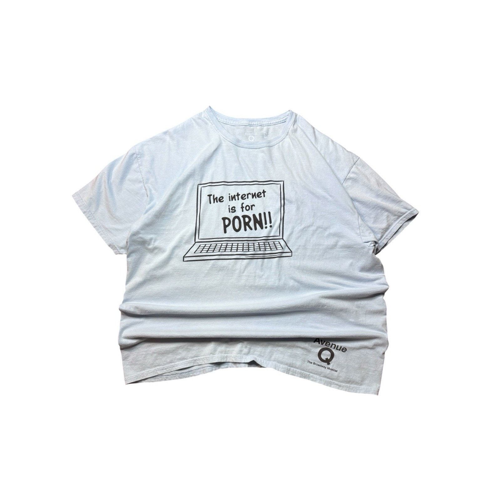 Gildan Avenue q the broadway xl Logo Shirt The internet is for porn Size US XL / EU 56 / 4 - 2 Thumbnail