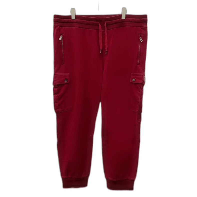 Dolce & Gabbana Dolce&Gabbana Red Cotton Casual Pants Size US 44 / EU 60 - 1 Thumbnail
