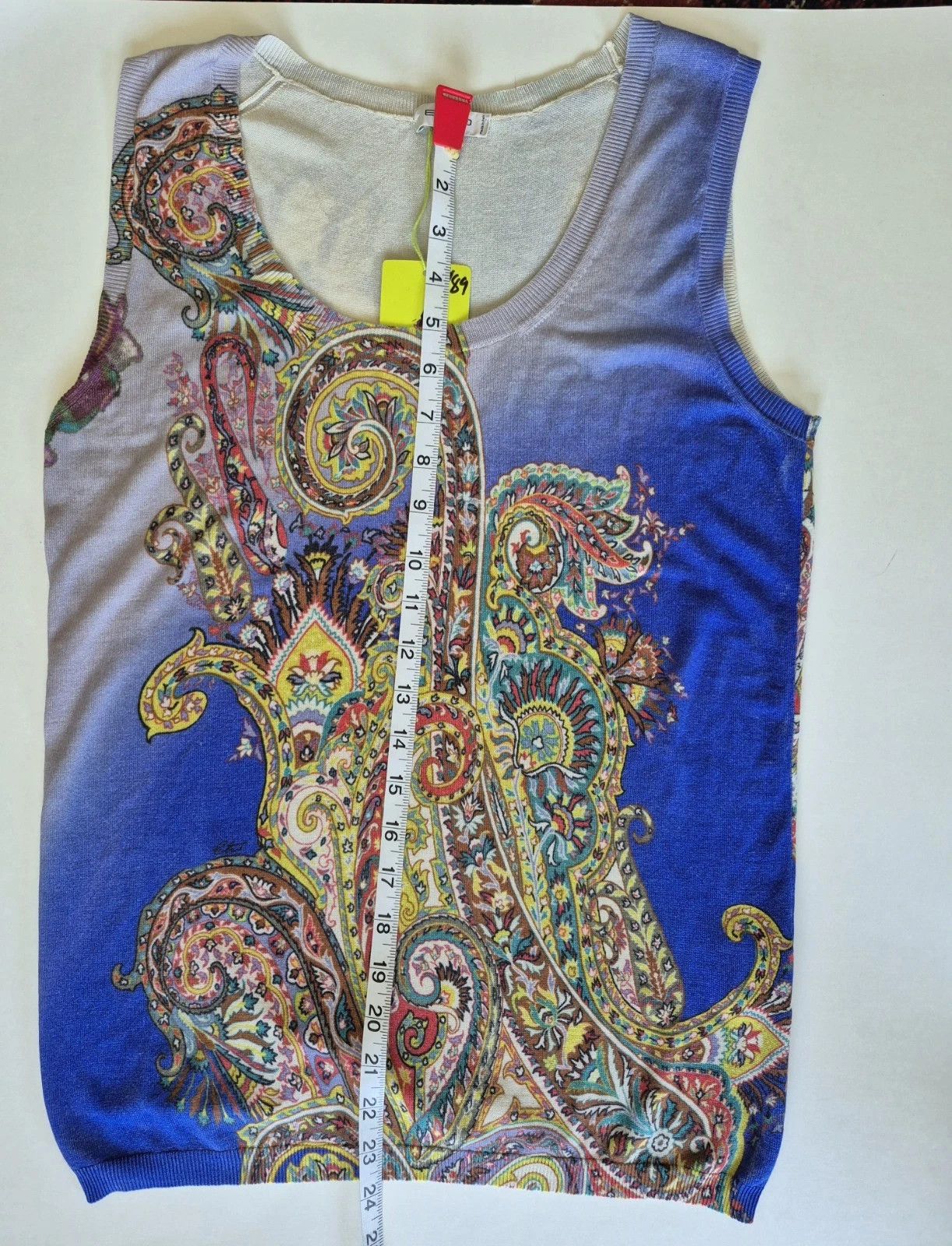 Etro Knit Top Silk Paisley Sleeveless Pullover Colorful Gift Size S / US 4 / IT 40 - 9 Thumbnail