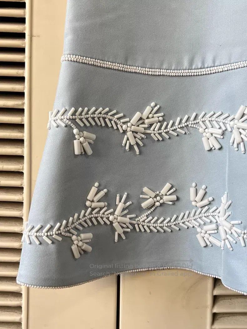 Dior Dior Light blue short-sleeved dress Size XS / US 0-2 / IT 36-38 - 5 Thumbnail