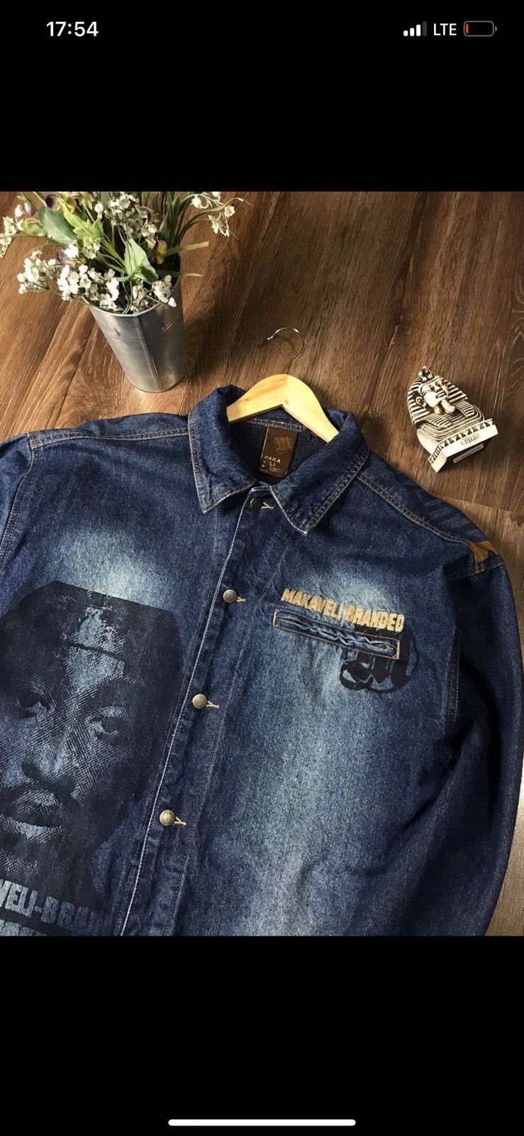 ICON Motorsports × Makaveli × Vintage Makaveli 2Pac Rare Denim Jacket 90s vintage Size US XL / EU 56 / 4 - 3 Thumbnail