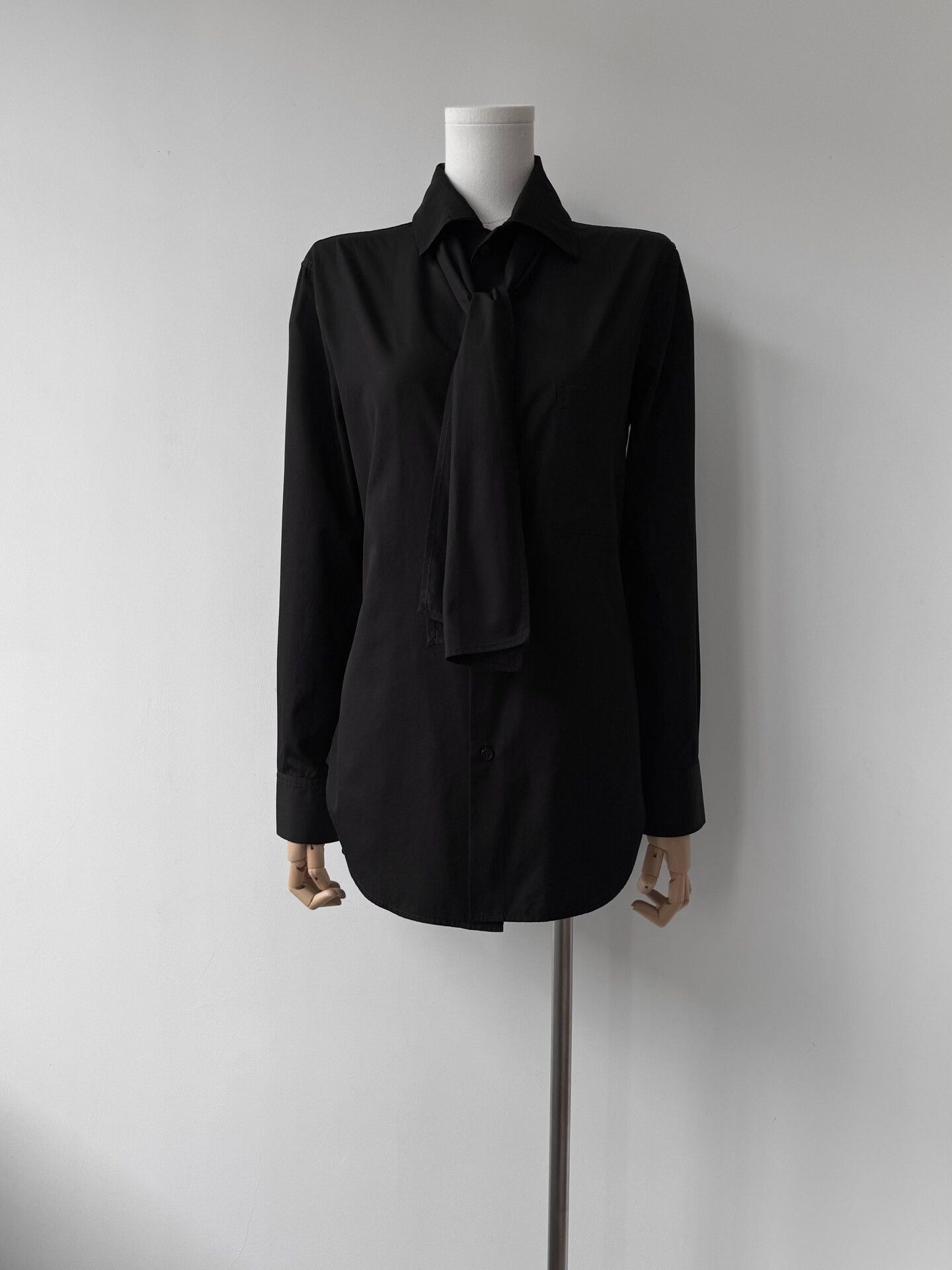 Yohji Yamamoto Black Cotton Shirt