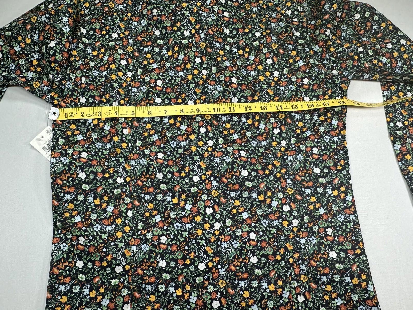 Bar III Bar III Easy Care Slim Fit Floral Pattern Button Down Small Size US S / EU 44-46 / 1 - 4 Thumbnail