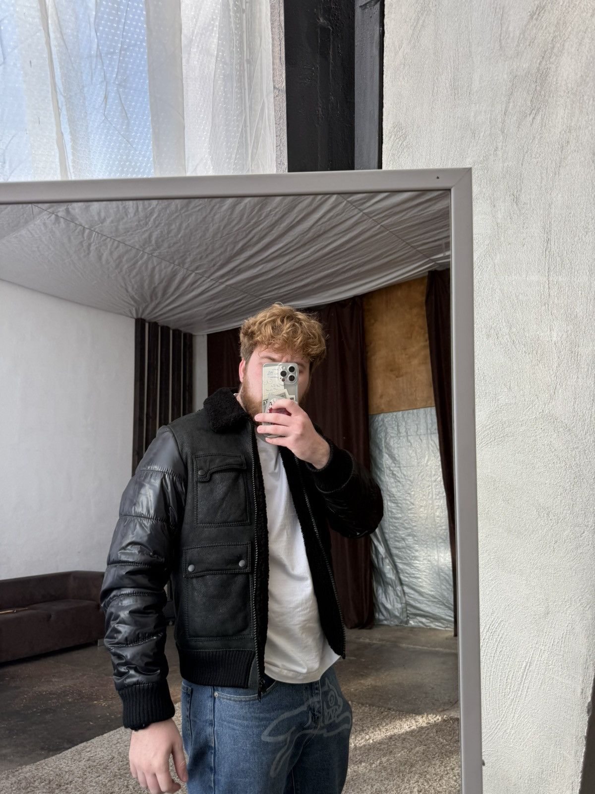 Dior Dior Leather Shearling Jacket FW07 Navigate Hedi Slimane Size US L / EU 52-54 / 3 - 22 Thumbnail