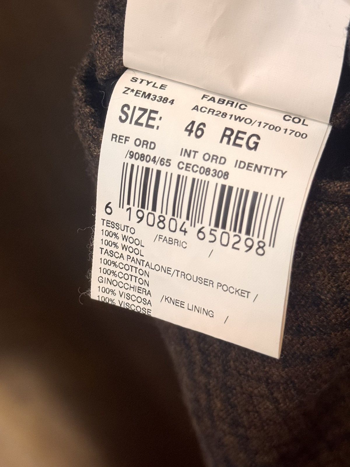 Cerruti 1881 cerruti 1881 runway checks brown wool pants 46 Size US 29 - 3 Thumbnail