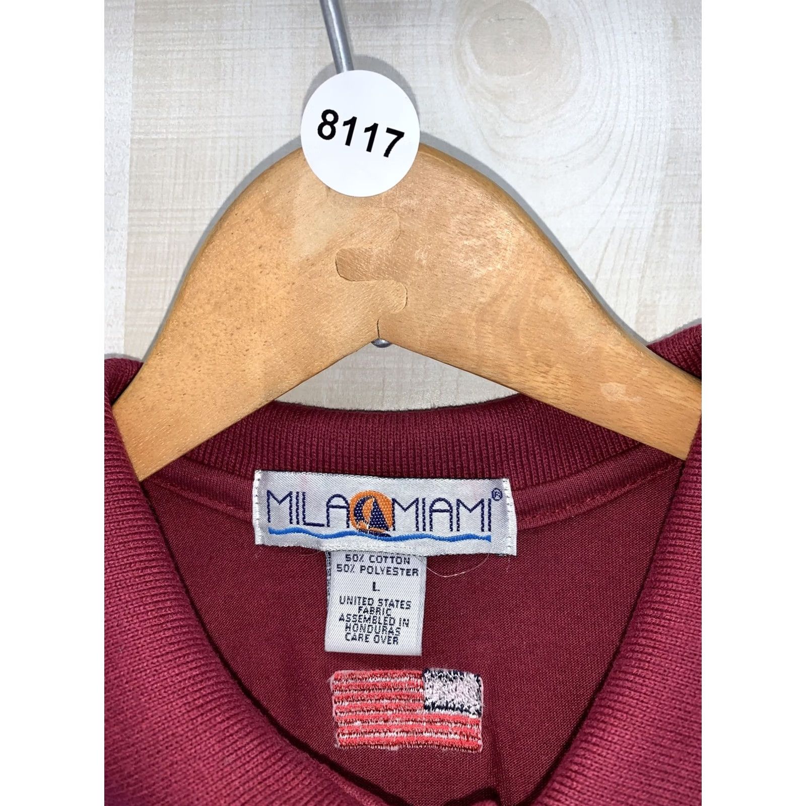 Vintage Mila Miami Mens Polo Shirt L Maroon 2002 Billing Montana ABC Bowling Tournament Shirt Size US L / EU 52-54 / 3 - 4 Thumbnail