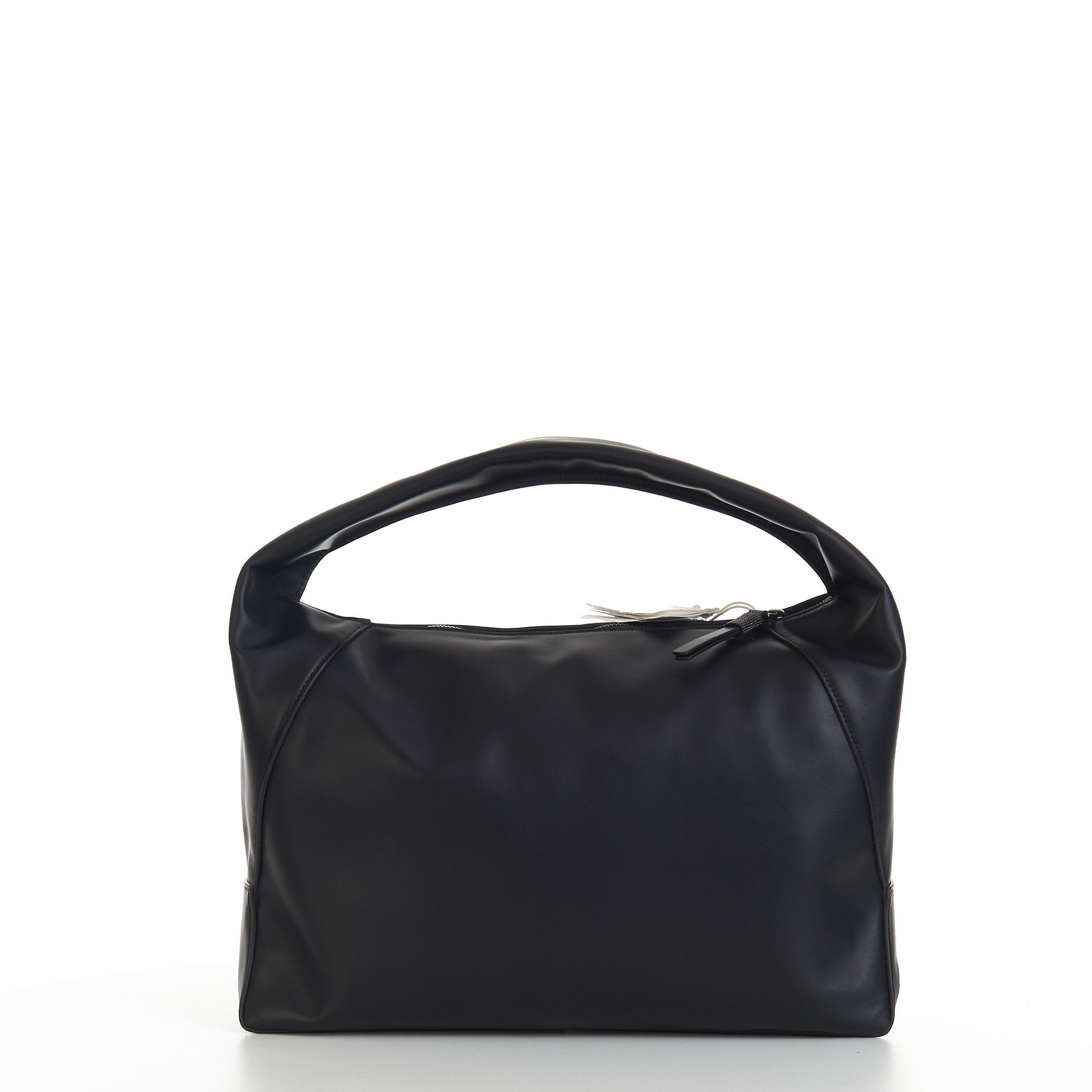 Brunello Cucinelli Hobo Bag In Black Calfskin Leather Size ONE SIZE - 5 Thumbnail