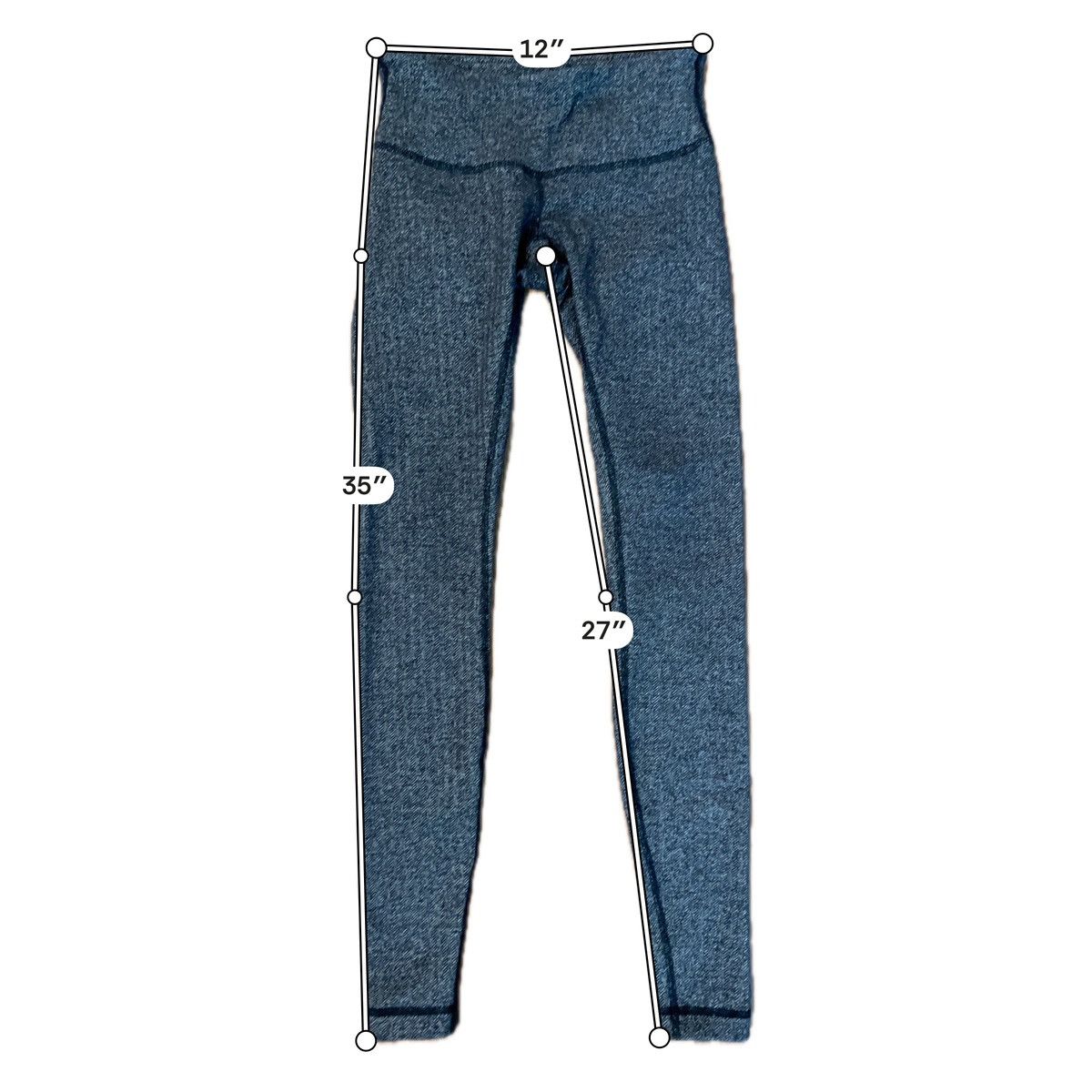 Lululemon Lululemon Wunder Under High Rise Herringbone Leggings Size 2 Size 26" / US 2 / IT 38 - 3 Thumbnail