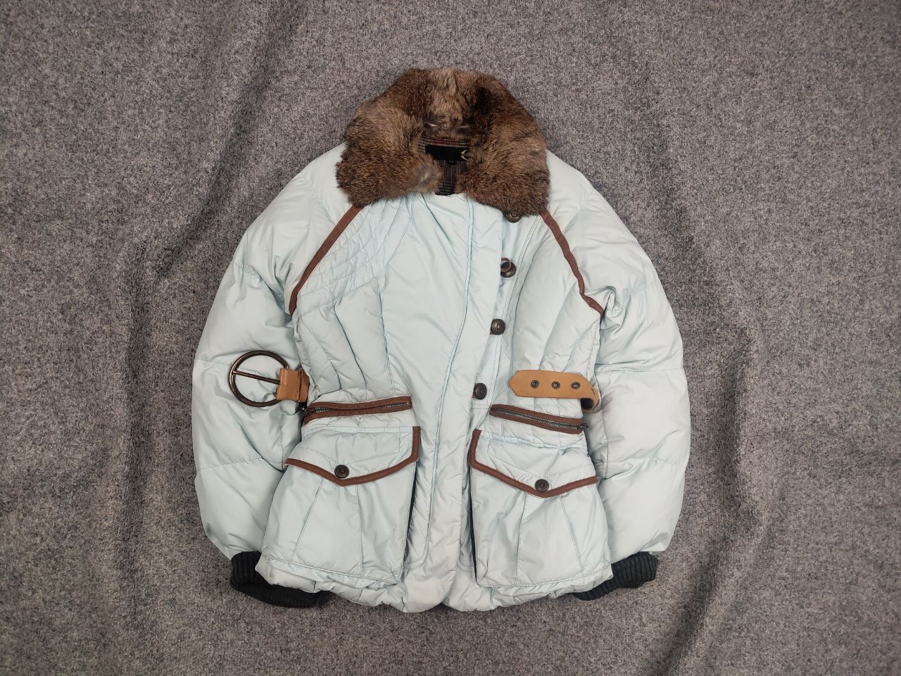 Just Cavalli Roberto Just Cavalli Vtg 90's Asymmetric Zip Fur Down Jacket Size M / US 6-8 / IT 42-44 - 1 Thumbnail