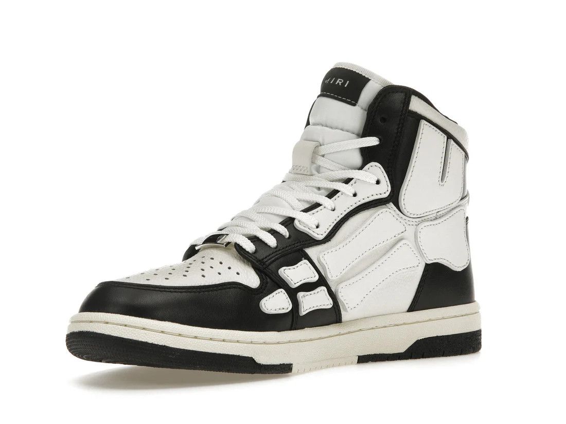 Amiri o1w1db11224 Leather Hi-Top Sneakers in White & Black Size US 11 / EU 44 - 5 Thumbnail