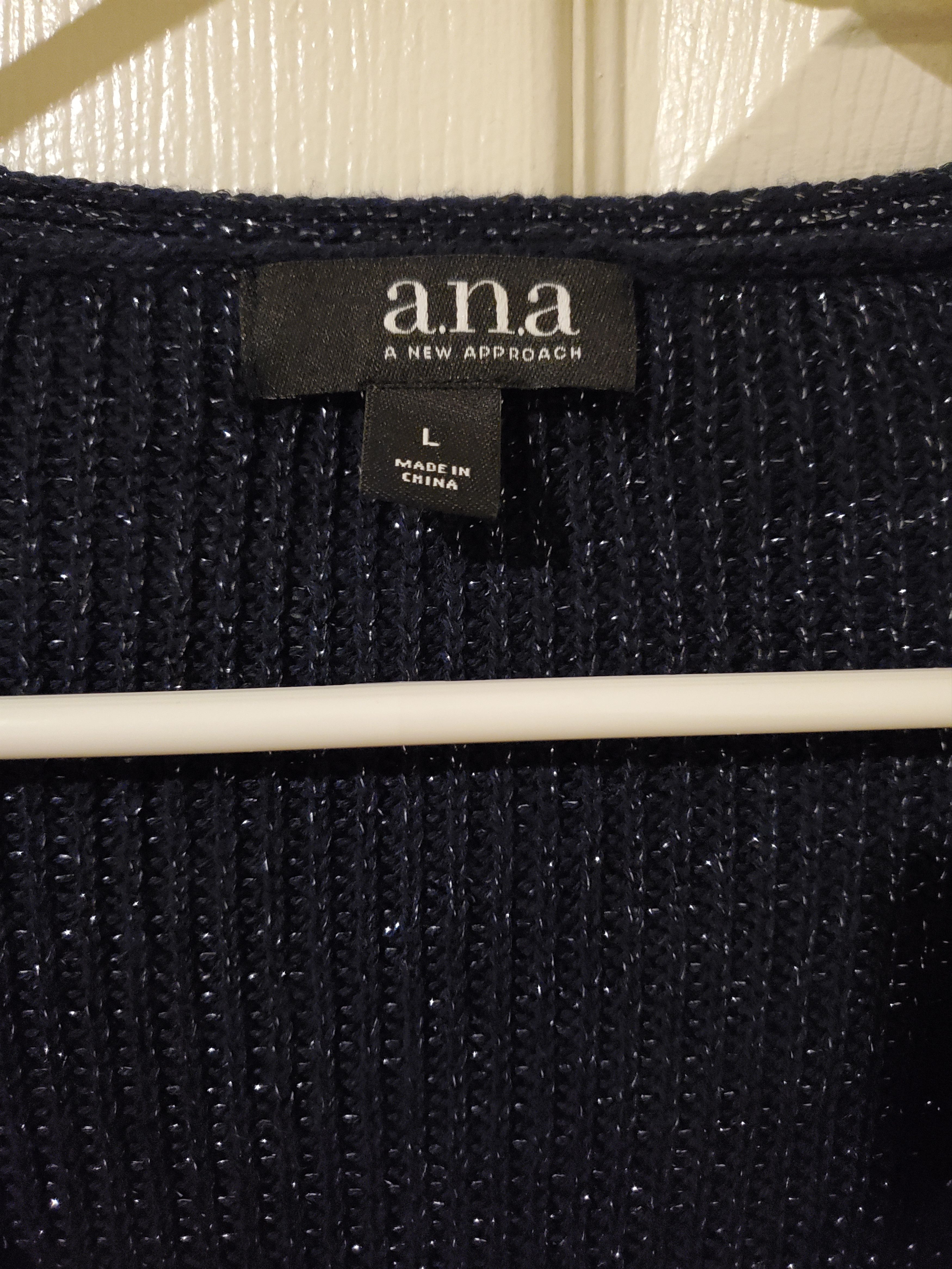 Other Navy blue glittery/shimmer sweater (size L) Size L / US 10 / IT 46 - 4 Thumbnail