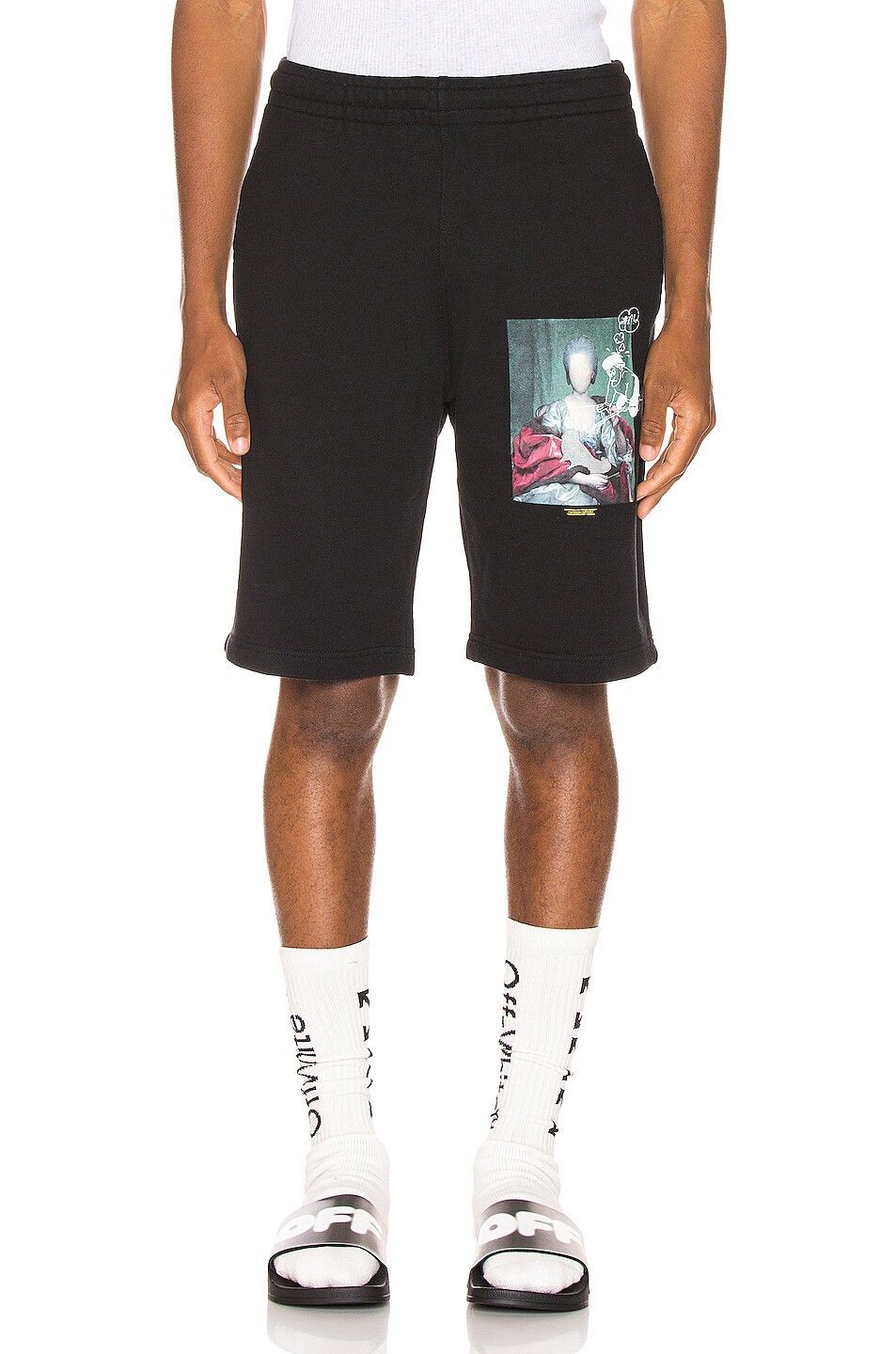 Off-White Black Mariana da Silva Arrows Sweatshorts Size US 38 / EU 54 - 2 Thumbnail