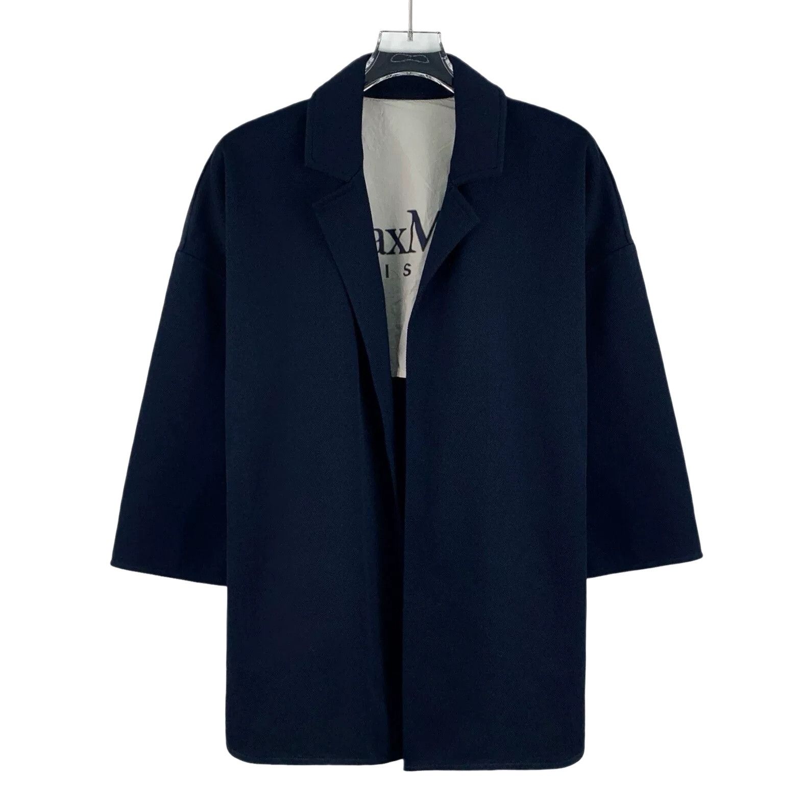 Max Mara Max Mara Leisure Navy Jersey Jacket XS Size XS / US 0-2 / IT 36-38 - 1 Thumbnail