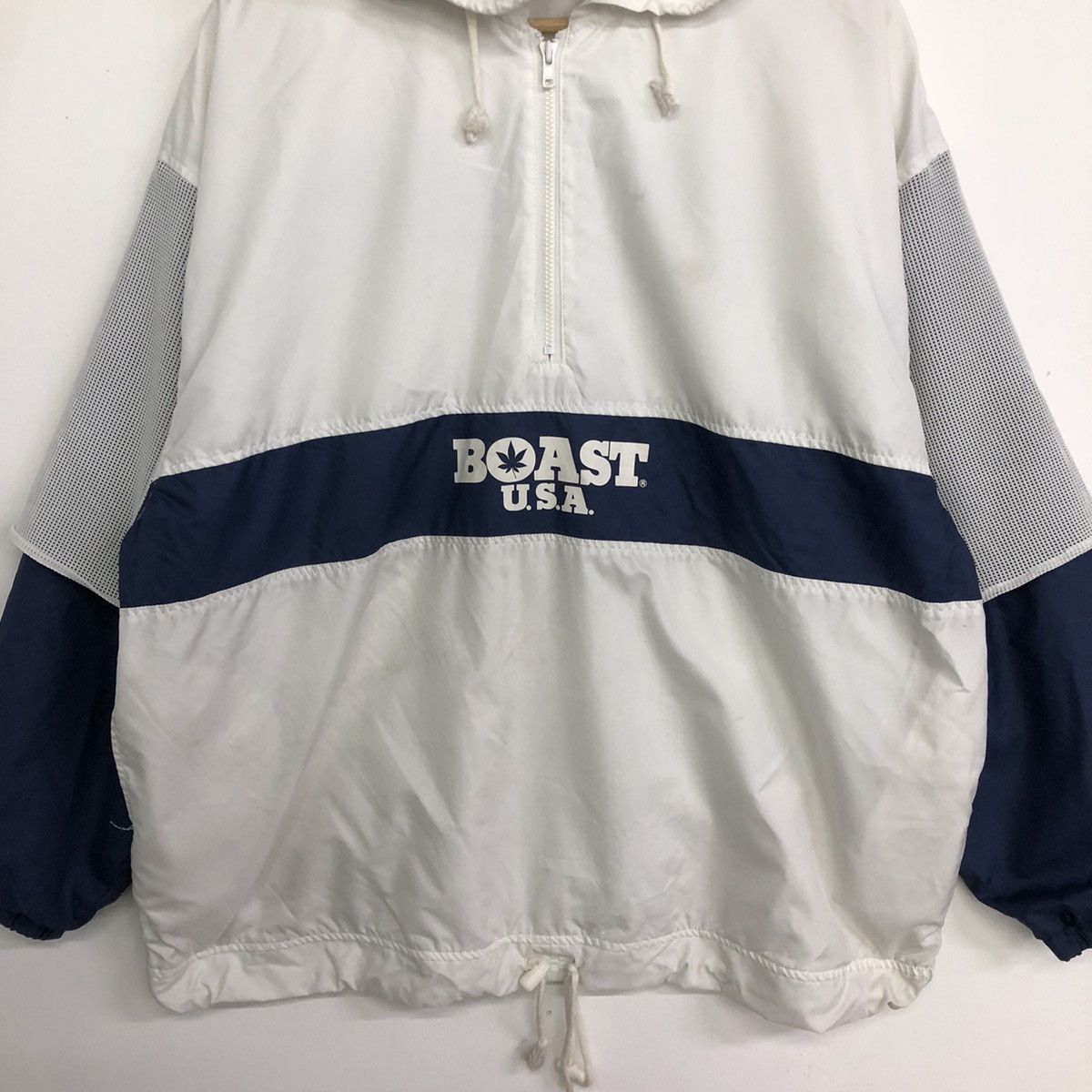 Japanese Brand Vintage Boast USA Half Zipper Windbreaker Jacket Size US M / EU 48-50 / 2 - 5 Thumbnail