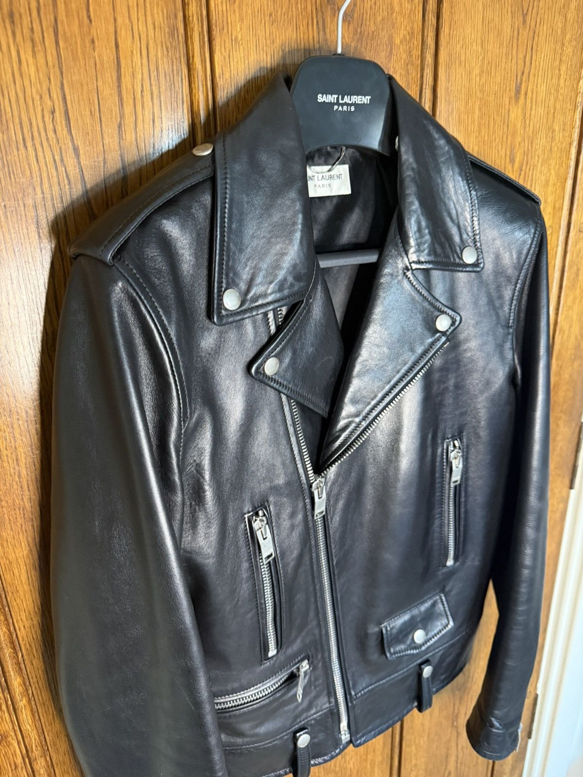 Saint Laurent Paris FW13 Holy Grail Saint Laurent L01 biker leather jacket 46 Size US S / EU 44-46 / 1 - 9 Thumbnail