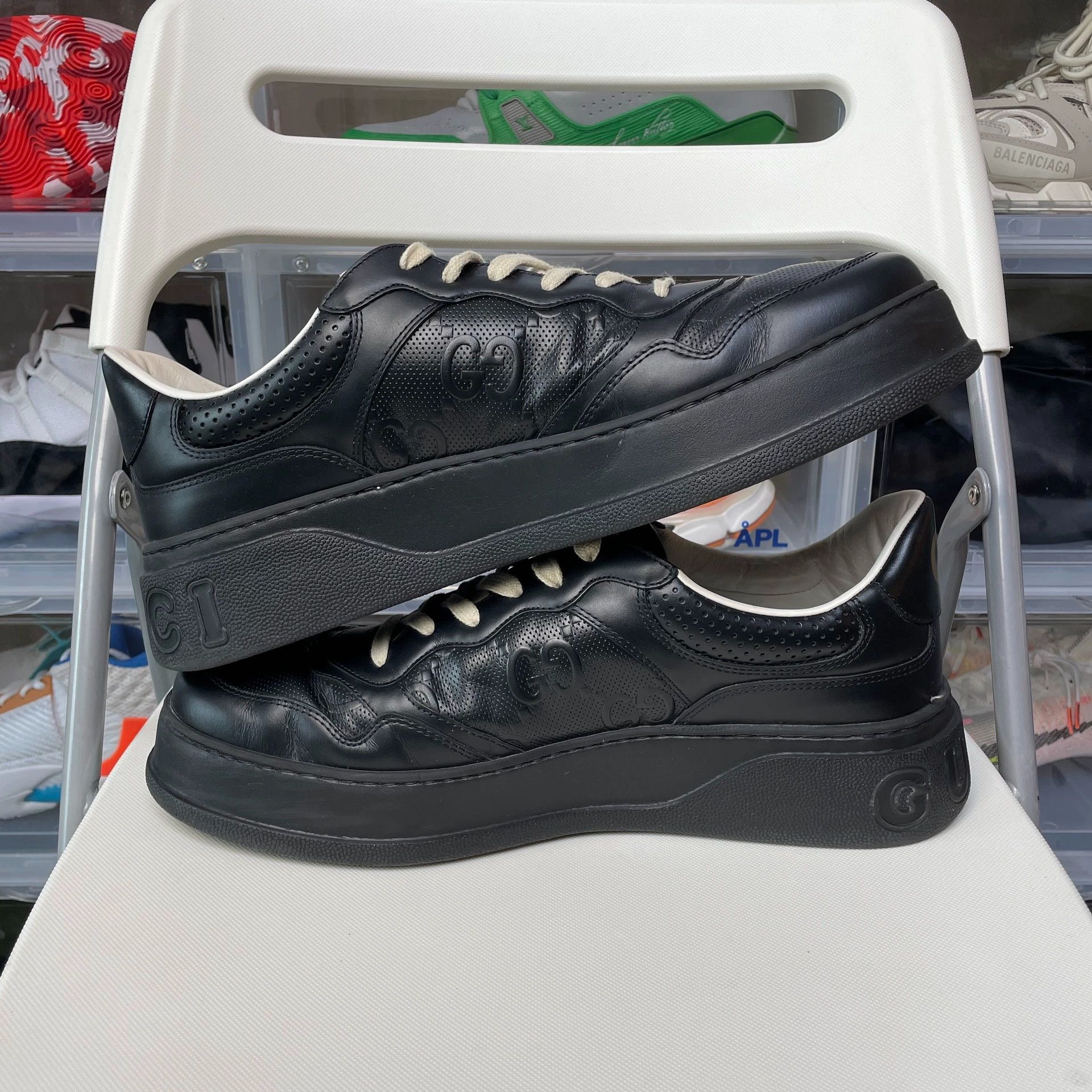 Gucci GUCCI Chunky Black Sneaker 46.5 OG Box Size US 13 / EU 46 - 6 Thumbnail