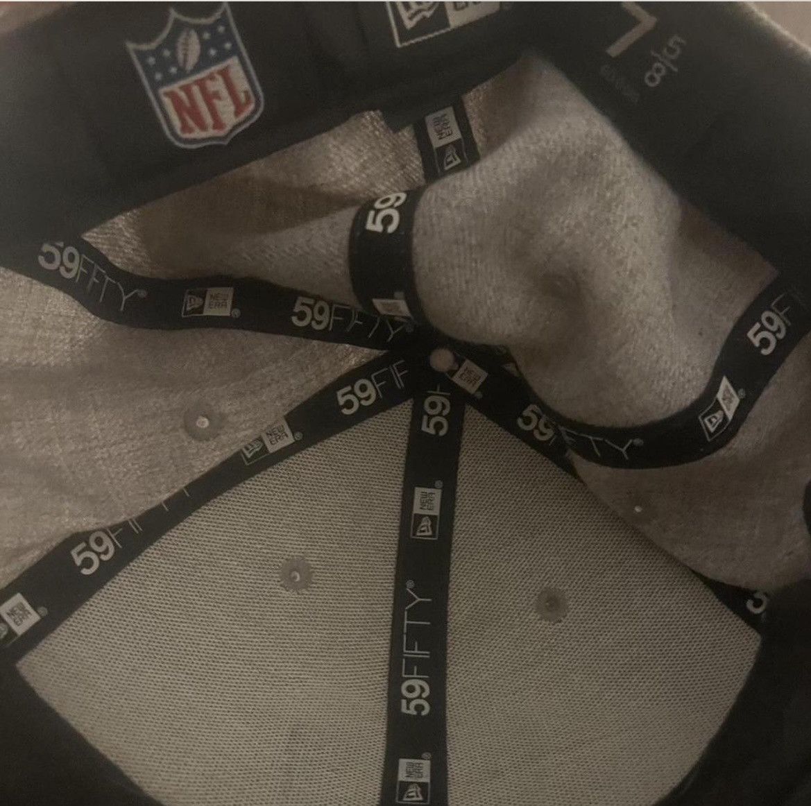 New Era Grey new era raiders fitted hat Size ONE SIZE - 2 Thumbnail
