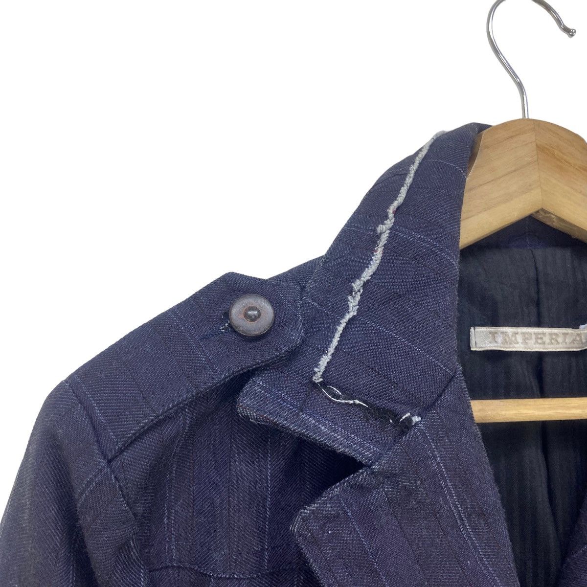 Imperial Nice Italian Design Imperial Distressed Denim Jacket Size L / US 10 / IT 46 - 11 Thumbnail