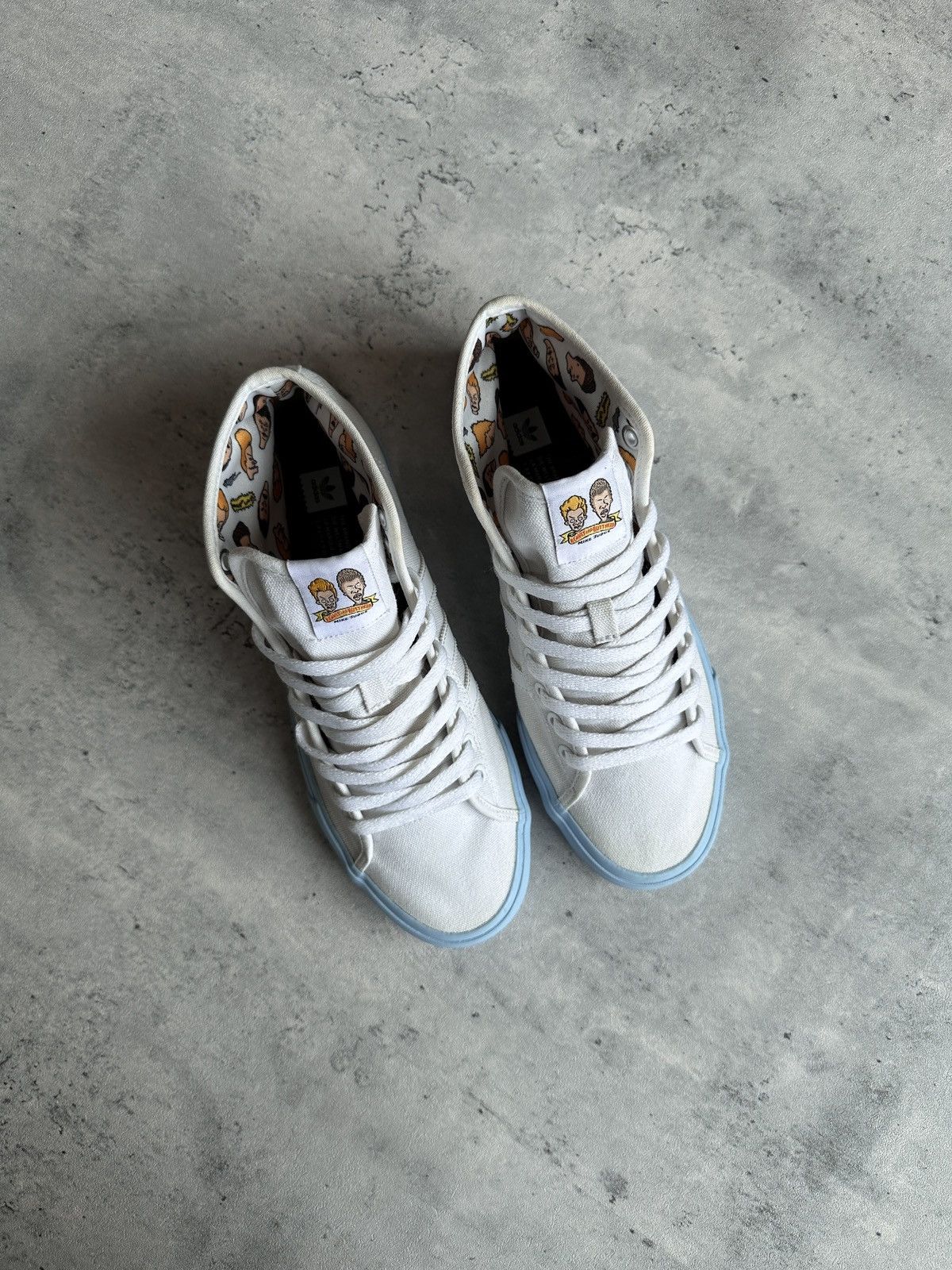 Adidas SAMPLE “BEAVIS AND BUTTHEAD” MATCHCOURT RX HIGH TOP SNEAKERS Size US 9 / EU 42 - 11 Thumbnail