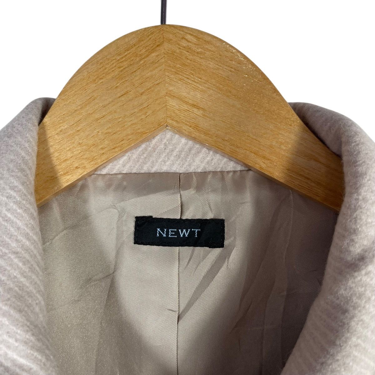 Vintage NEWT Wool Blend Tailored Jacket Minimal Classic Beige Size S / US 4 / IT 40 - 3 Thumbnail