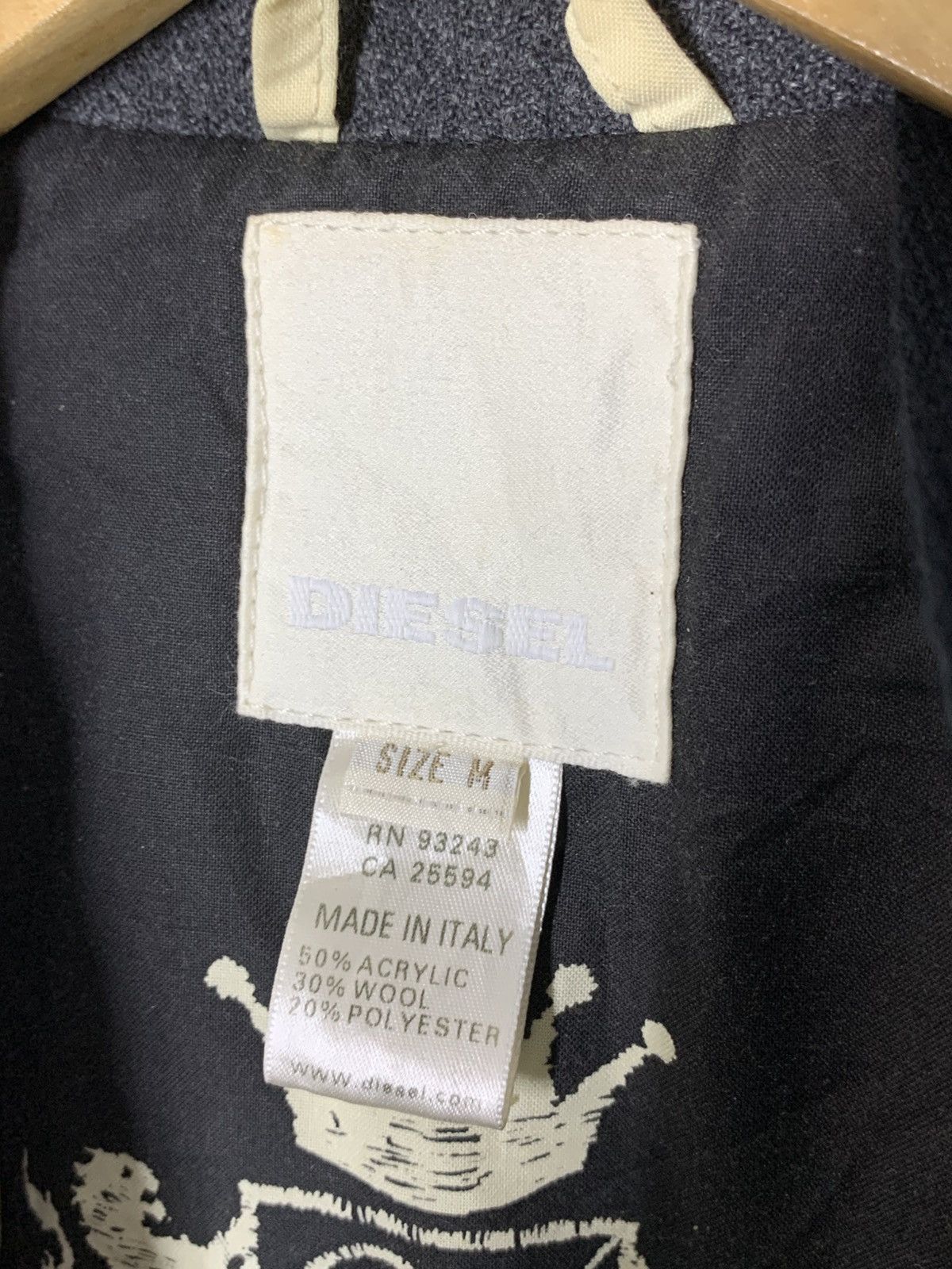 Diesel Vintage DIESEL Double Collar Wool Jacket Size US M / EU 48-50 / 2 - 8 Thumbnail