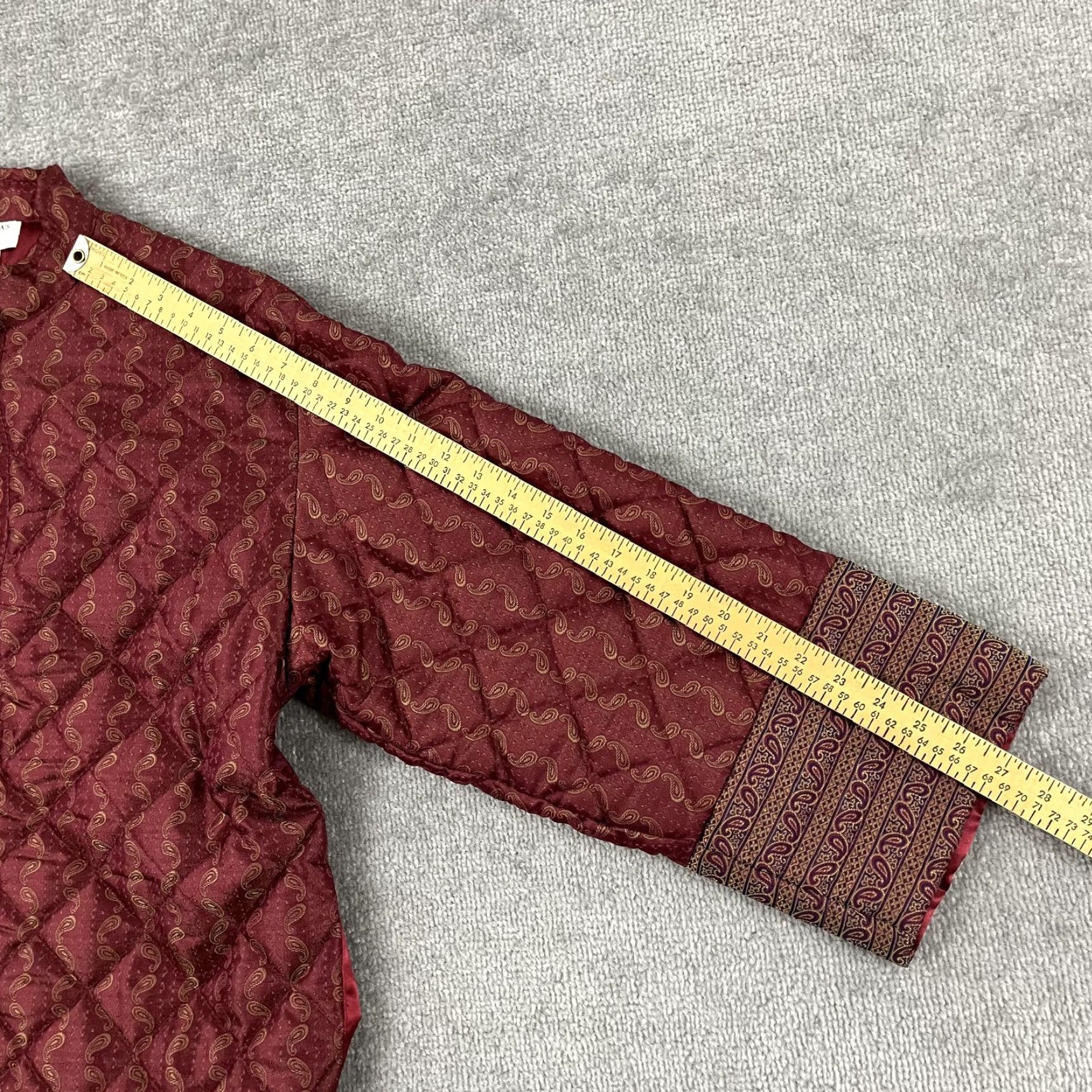 Victoria's Secret VINTAGE VICTORIA'S SECRET Jacket Womens Small Red Paisley Quilted Puffer Coat NEW Size S / US 4 / IT 40 - 5 Thumbnail