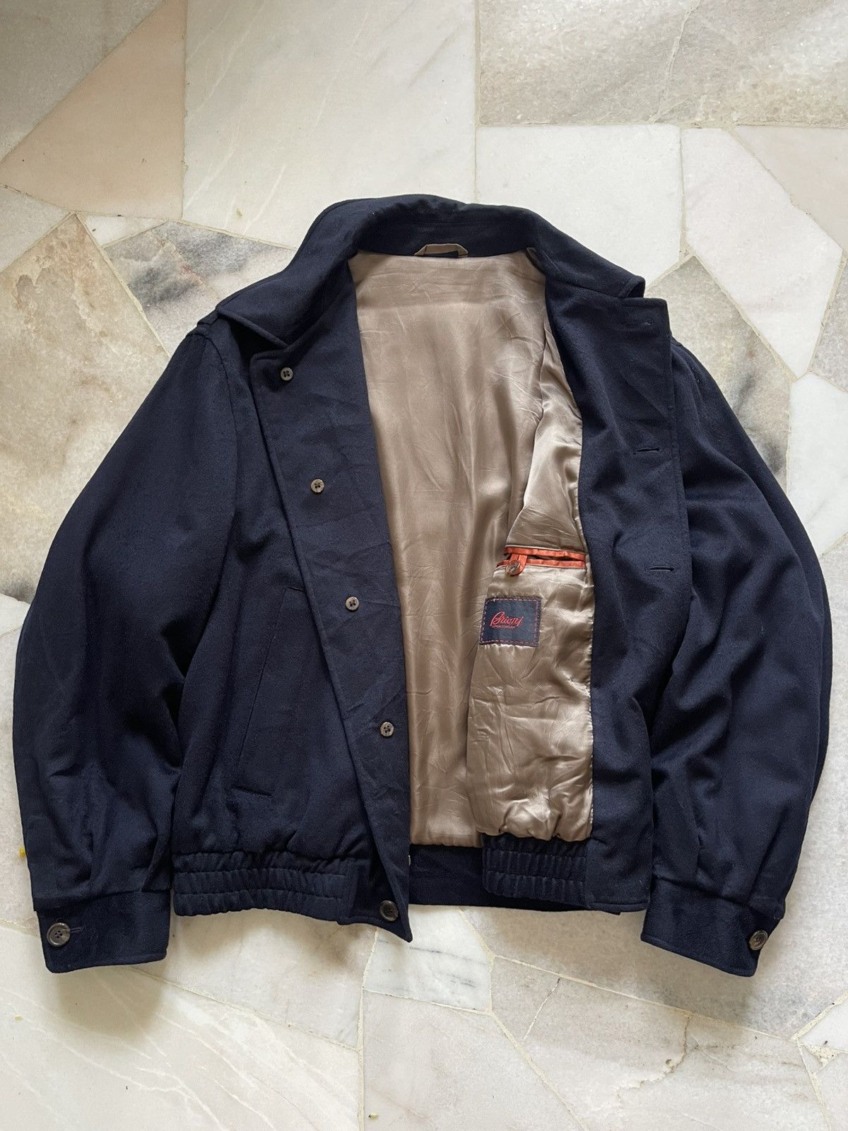 Brioni Brioni Wool Button Bomber Jacket Size US L / EU 52-54 / 3 - 12 Thumbnail