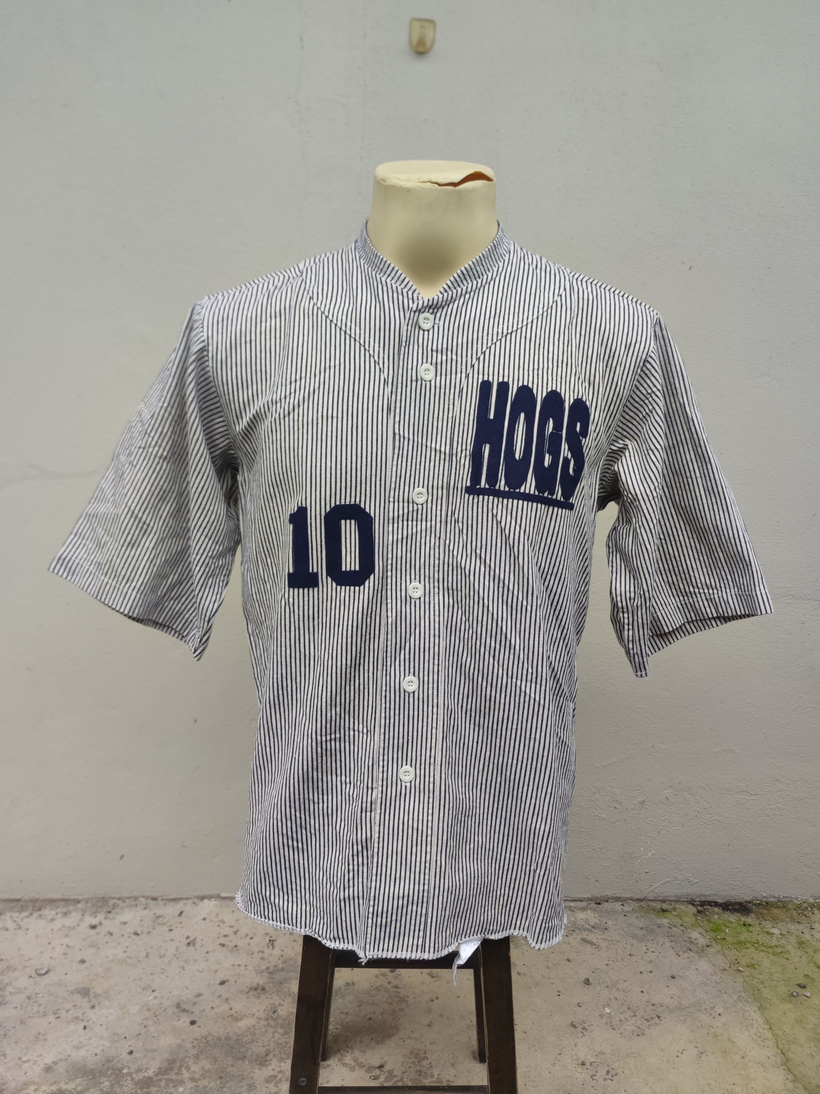 Mizuno Vintage Mizuno HOGS #10 Takayuki Hickory Stripe Size US M / EU 48-50 / 2 - 1 Thumbnail