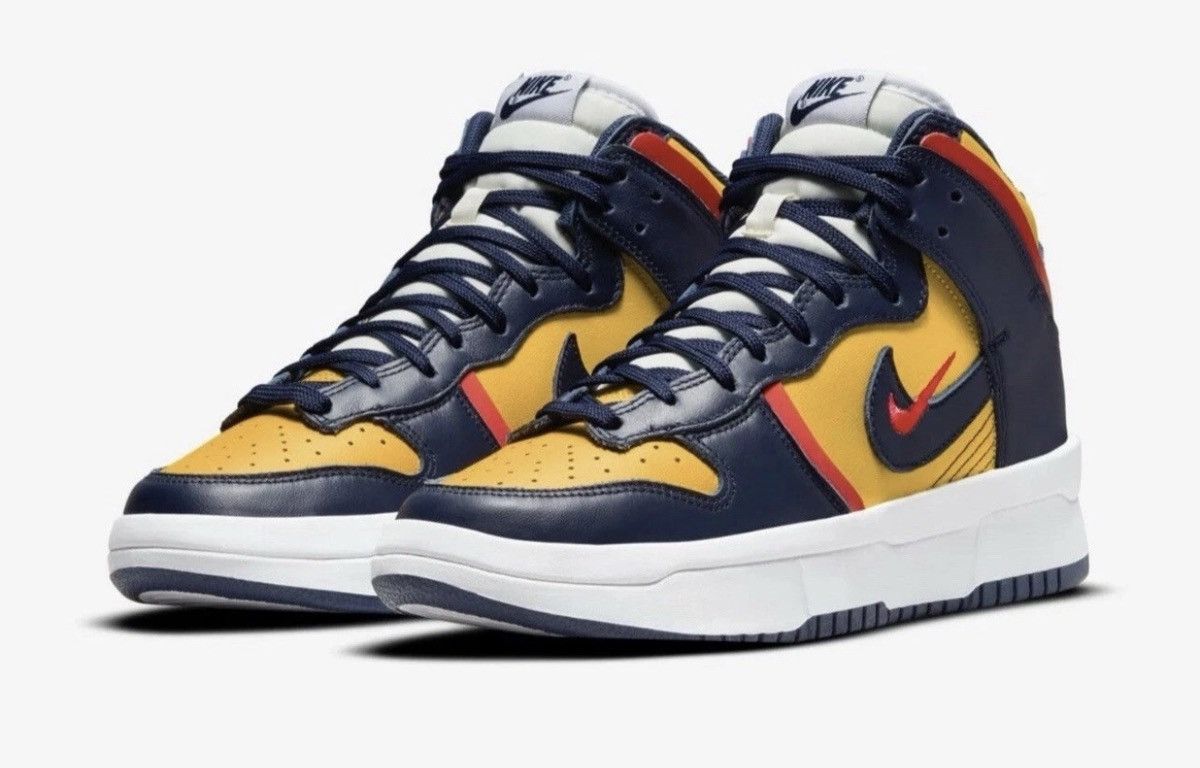 Nike Nike Dunk High Up WMNS Michigan Size: 10.5 Woman’s Size US 9 / EU 42 - 1 Thumbnail