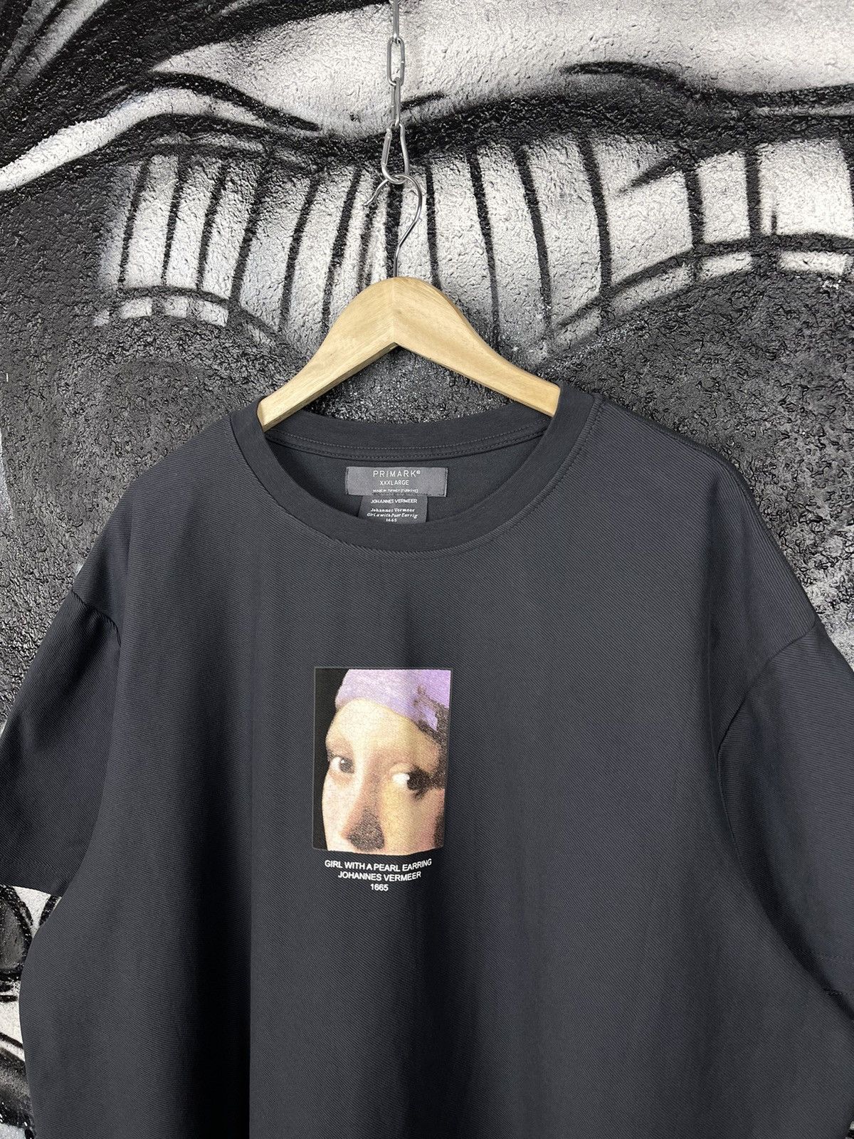 Designer Primark x Johannes Vermeer Big Logo Oversized T-Shirt Size US XL / EU 56 / 4 - 4 Thumbnail