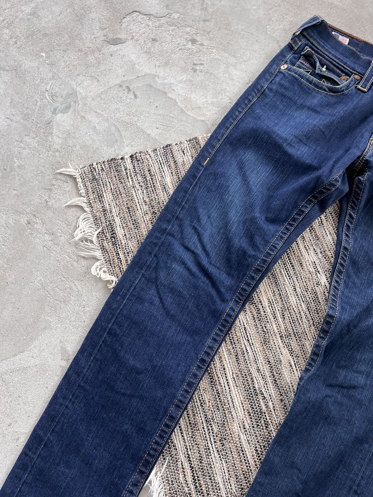 True Religion Vintage True Religion Zach Slim Blue Y2K Denim Jeans Rap sk8 Size US 30 / EU 46 - 5 Thumbnail