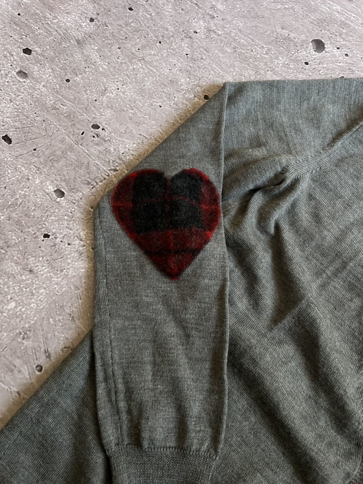 Love Moschino LOVE MOSCHINO Cardigans GrayxRed Rare Size 44 Size M / US 6-8 / IT 42-44 - 5 Thumbnail
