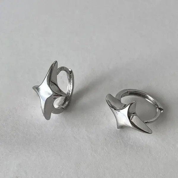 Other Star Geometric Hoop Earring Size ONE SIZE - 2 Thumbnail