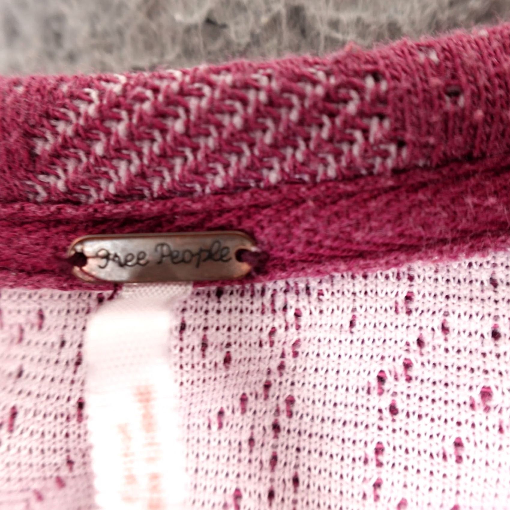 Free People Free People Sweater Womens Medium Pink Bed Of Roses Zip Long Sleeve Bohemian Shirt Size M / US 6-8 / IT 42-44 - 3 Thumbnail