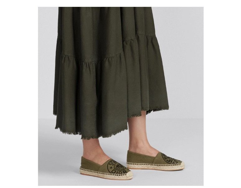 Dior o1w1db11024 Granville Espadrille in Khaki Size US 12 / IT 42 - 5 Thumbnail