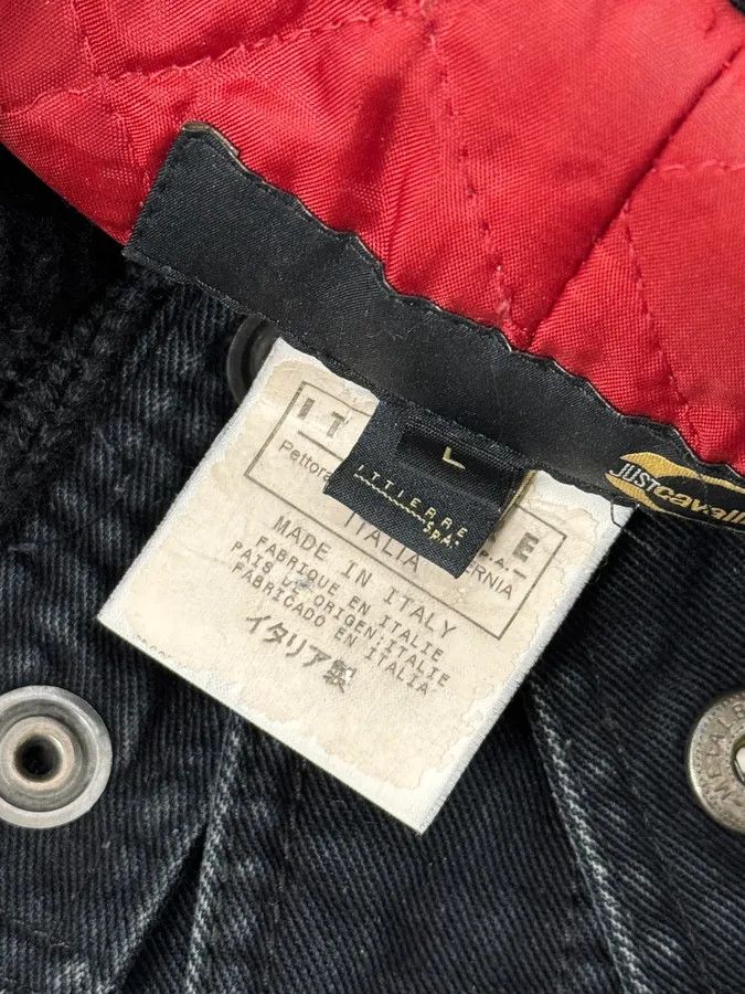 Just Cavalli AW2004 Cavalli Dark Navy Astro Bomber Jacket Size US L / EU 52-54 / 3 - 13 Thumbnail