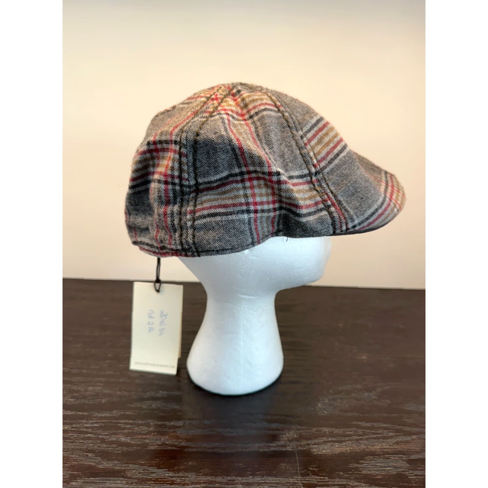 Stetson Stetson Hat 59 cm Gray Plaid Newsboy Flat Cap Lined Retro Outdoor Hunt Mens Size ONE SIZE - 3 Thumbnail
