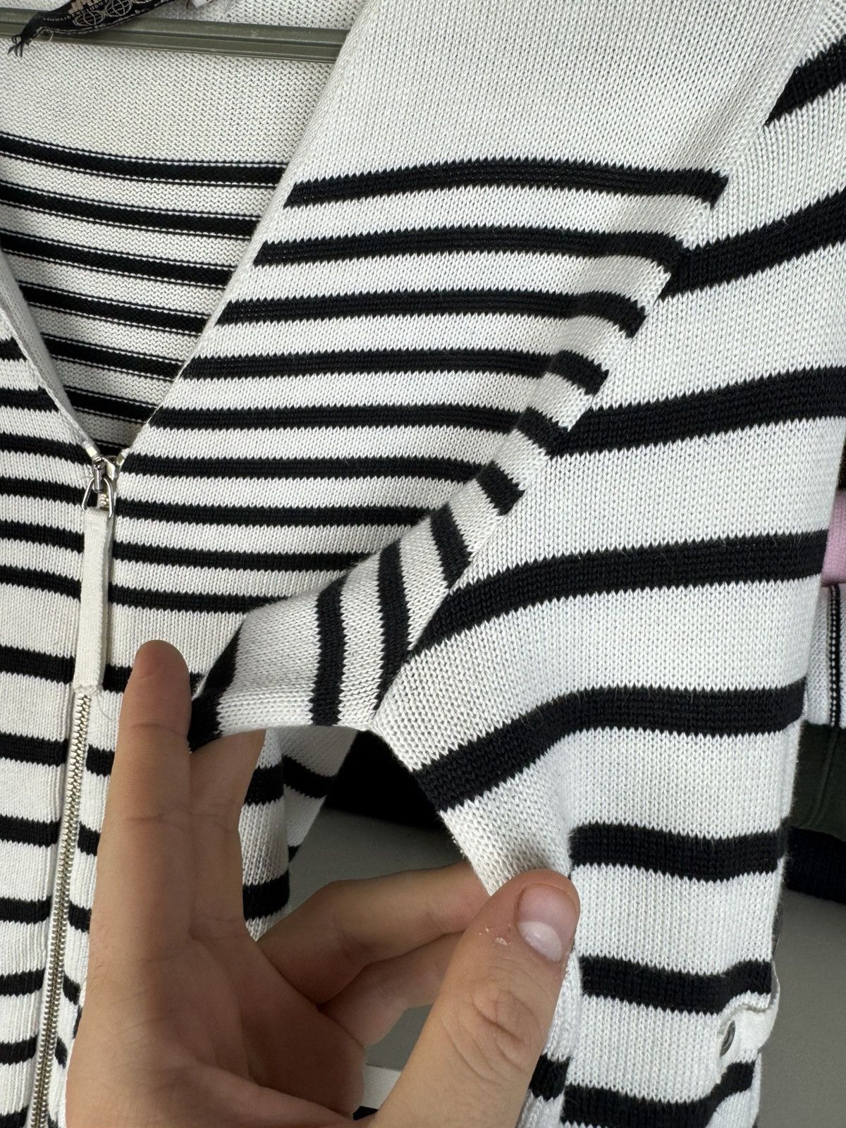 Jean Paul Gaultier Jean Paul Gaultier JPG Jeans Striped Zip-Up Cardigan Sweater Size S / US 4 / IT 40 - 12 Thumbnail