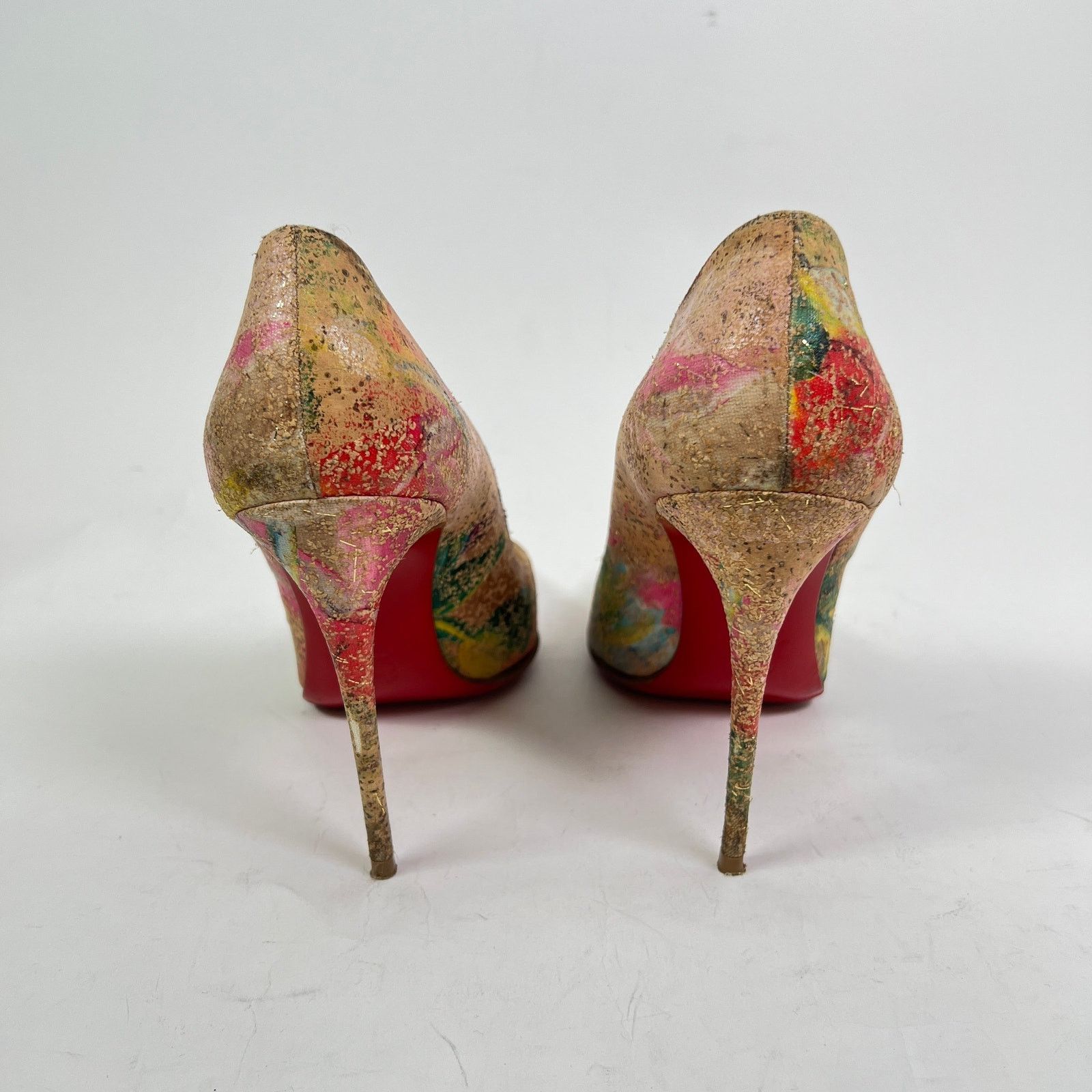 Christian Louboutin Christian Louboutin Blooming Cork Pigalle Follies 100 Heels Size US 8 / IT 38 - 5 Thumbnail