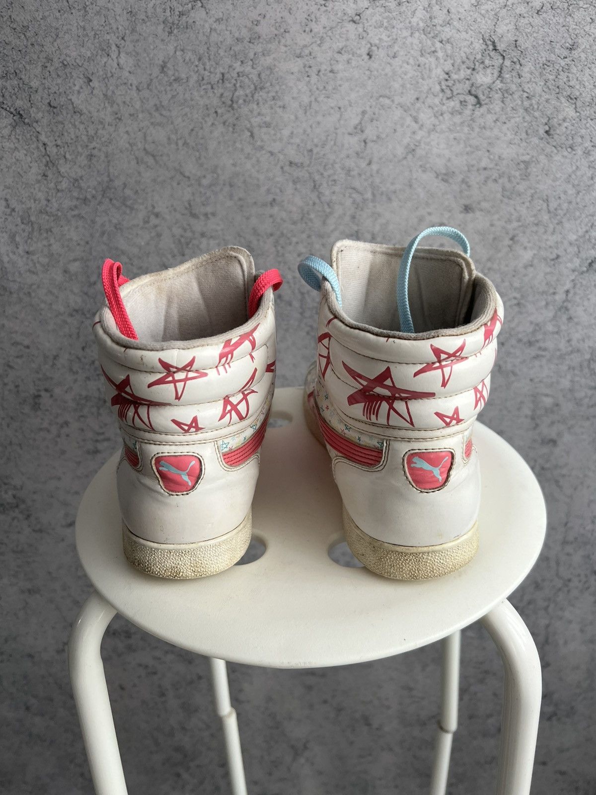 Puma Vintage Puma High Top Sneakers Y2K Style 2000s Hype Size US 10 / IT 40 - 3 Thumbnail