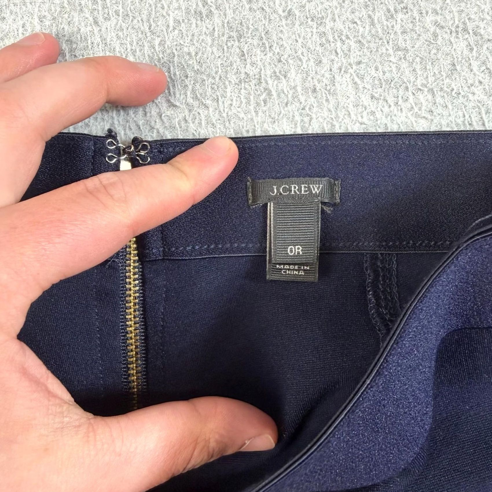 J.Crew J.CREW Pants Women 0R Blue Ponte Ankle Slim Stretch Office Career Quiet Luxury Sl... Size 25" / US 0 / IT 36 - 3 Thumbnail