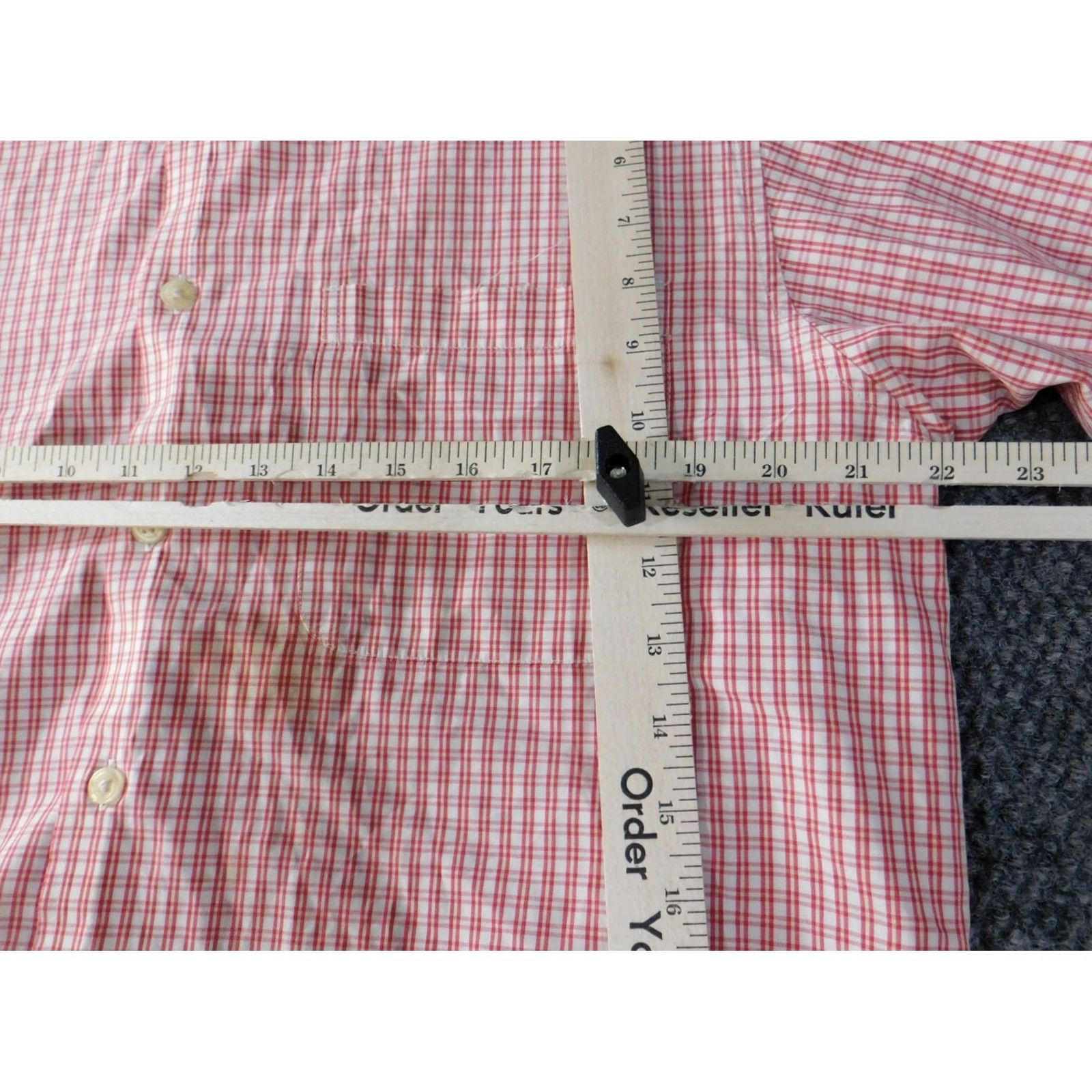 Izod IZOD Shirt Mens Medium Red Plaid Classic Retro Button-Up Long Sleeve Casual Size US M / EU 48-50 / 2 - 5 Thumbnail