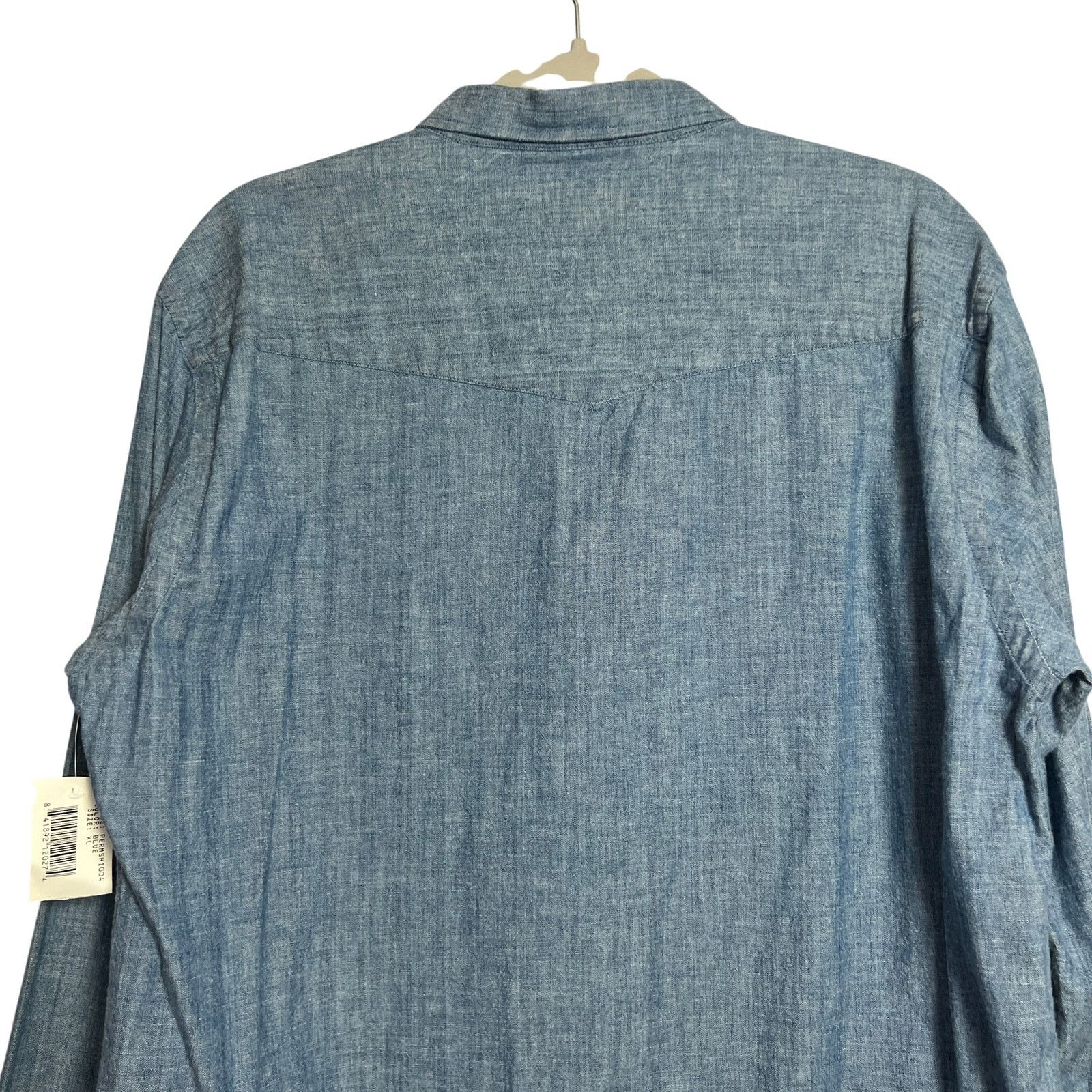 Officine Generale Officine Generale Chambray Shirt Mens XL Blue NWT Size US XL / EU 56 / 4 - 10 Thumbnail