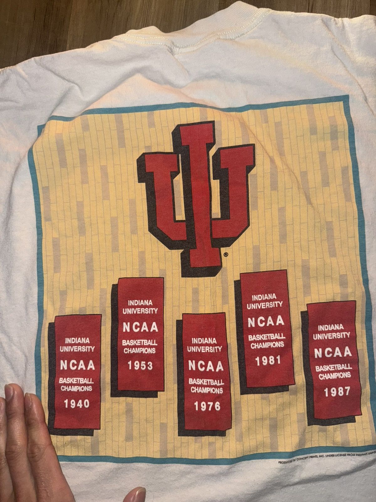 All Sport Vintage IU BASKETBALLT Shirt Latge Size US L / EU 52-54 / 3 - 2 Thumbnail