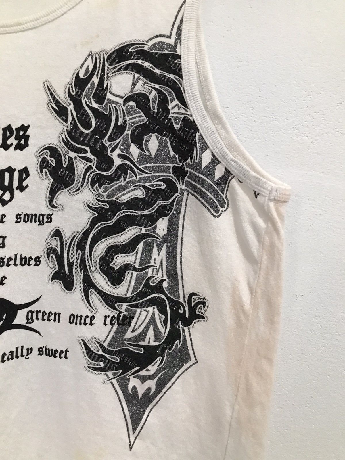 If Six Was Nine Japanese Poem tanktop gothic punk ifsix lgb kmrii goa style Size US M / EU 48-50 / 2 - 5 Thumbnail