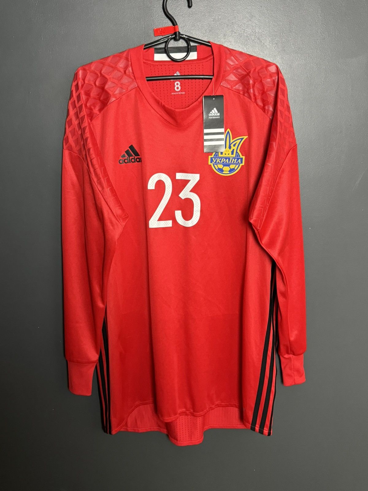 Adidas New Ukraine 15/16 Goalkeeper Player Issue Football Jersey Size US L / EU 52-54 / 3 - 1 Thumbnail
