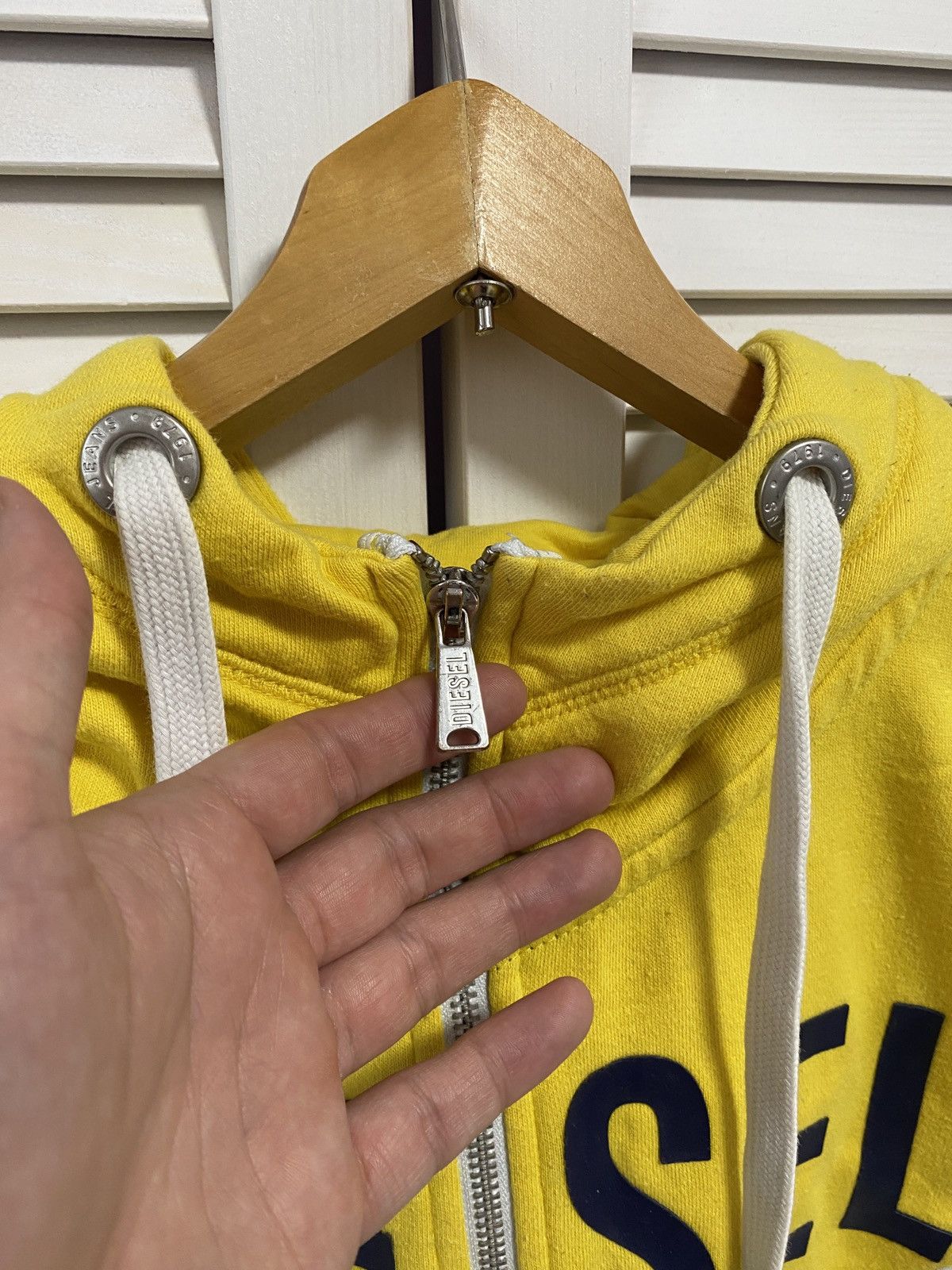 Diesel × Vintage Vintage Zip Up Hoodie Diesel Big Logo Size US XL / EU 56 / 4 - 5 Thumbnail