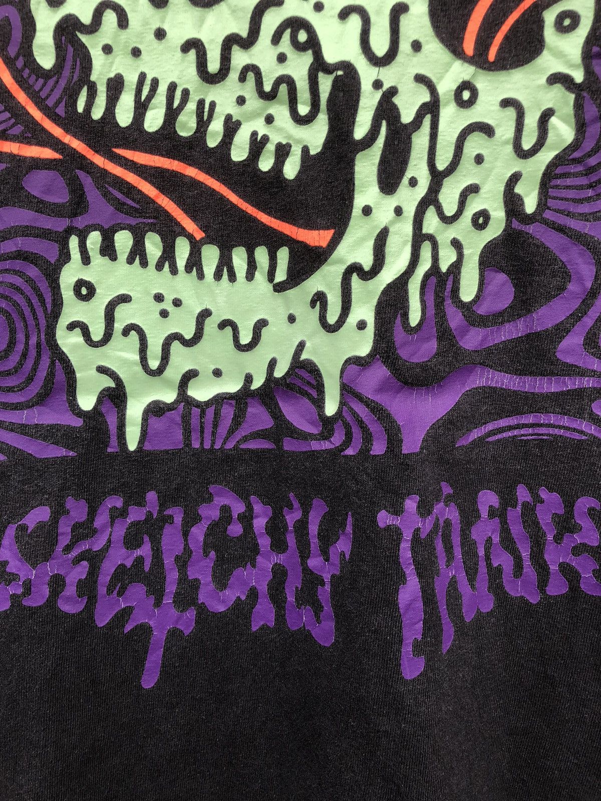 Japanese Brand × Vintage Lurking Class By Sketchy Tank Glow In The Dark Backhit Tee Size US L / EU 52-54 / 3 - 7 Thumbnail