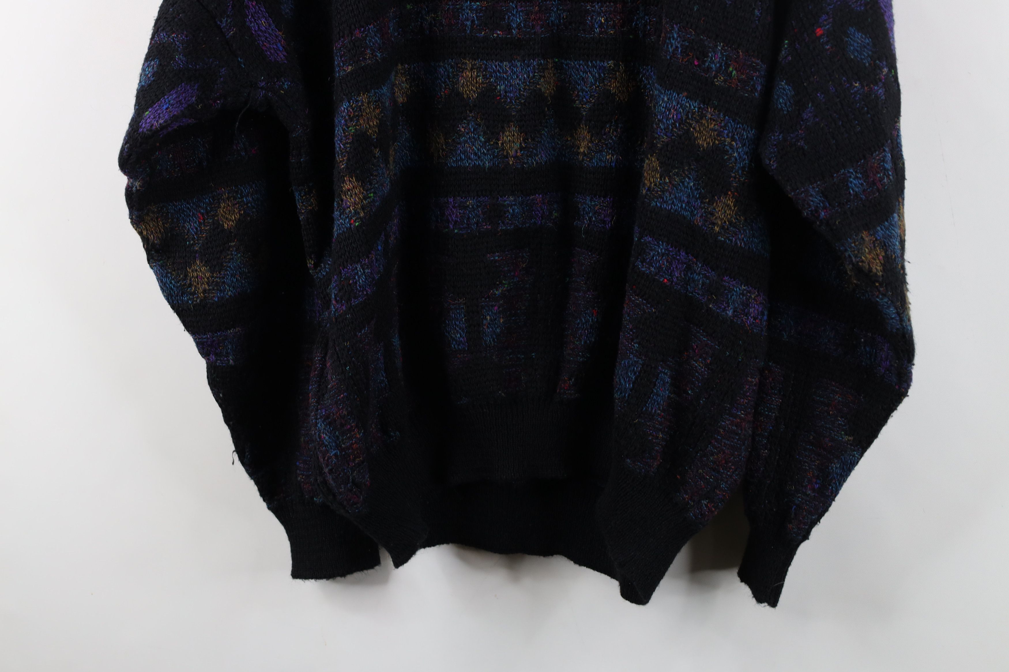 Vintage Vintage 90s Coogi Style Rainbow Wool Blend Knit Sweater Size US XL / EU 56 / 4 - 9 Thumbnail